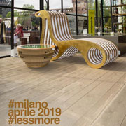 Lessmore in Piazza Castello in Milan for the Fuorisalone 2019