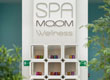 il sistema More Light in cartone di Lessmore all'ingresso della SPA dell?Hotel MooM