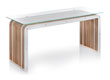 More Plus Desk: scrivania in cartone con ripiano in vetro, design Giorgio Caporaso 