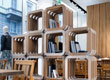 Customizable cardboard furniture for shops by Studio Caporaso