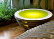 Tappo: tavolino illuminante in cartone ecologico by Caporaso Design